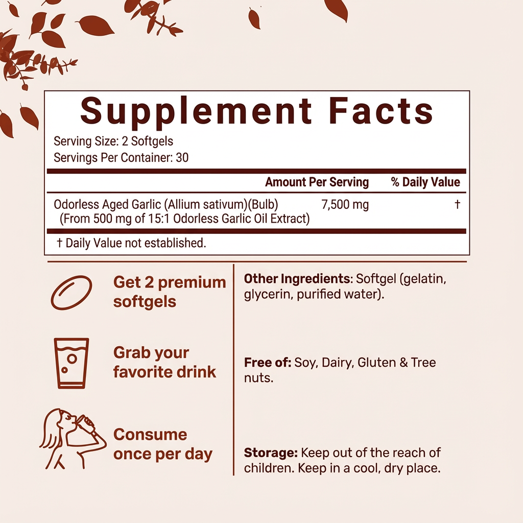 MoreLife Odorless Garlic Softgels