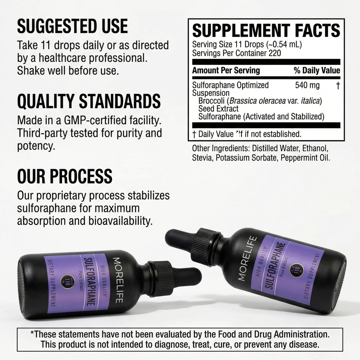 MoreLife - Sulforaphane Liquid Drops